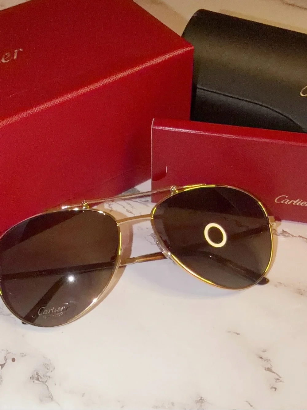 CARTIER Sunglasses - SANTOS DE CARTIER  - CT0083S 003
